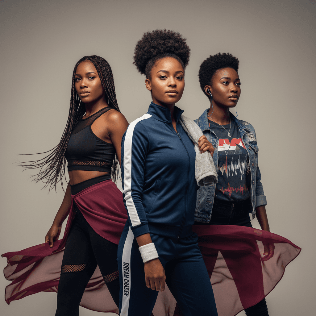 Three empowered young Nigerian women